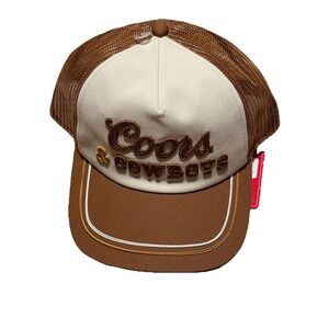NWT Coors & Cowboys SnapBack‎ Hat American Needle Banquet Brown